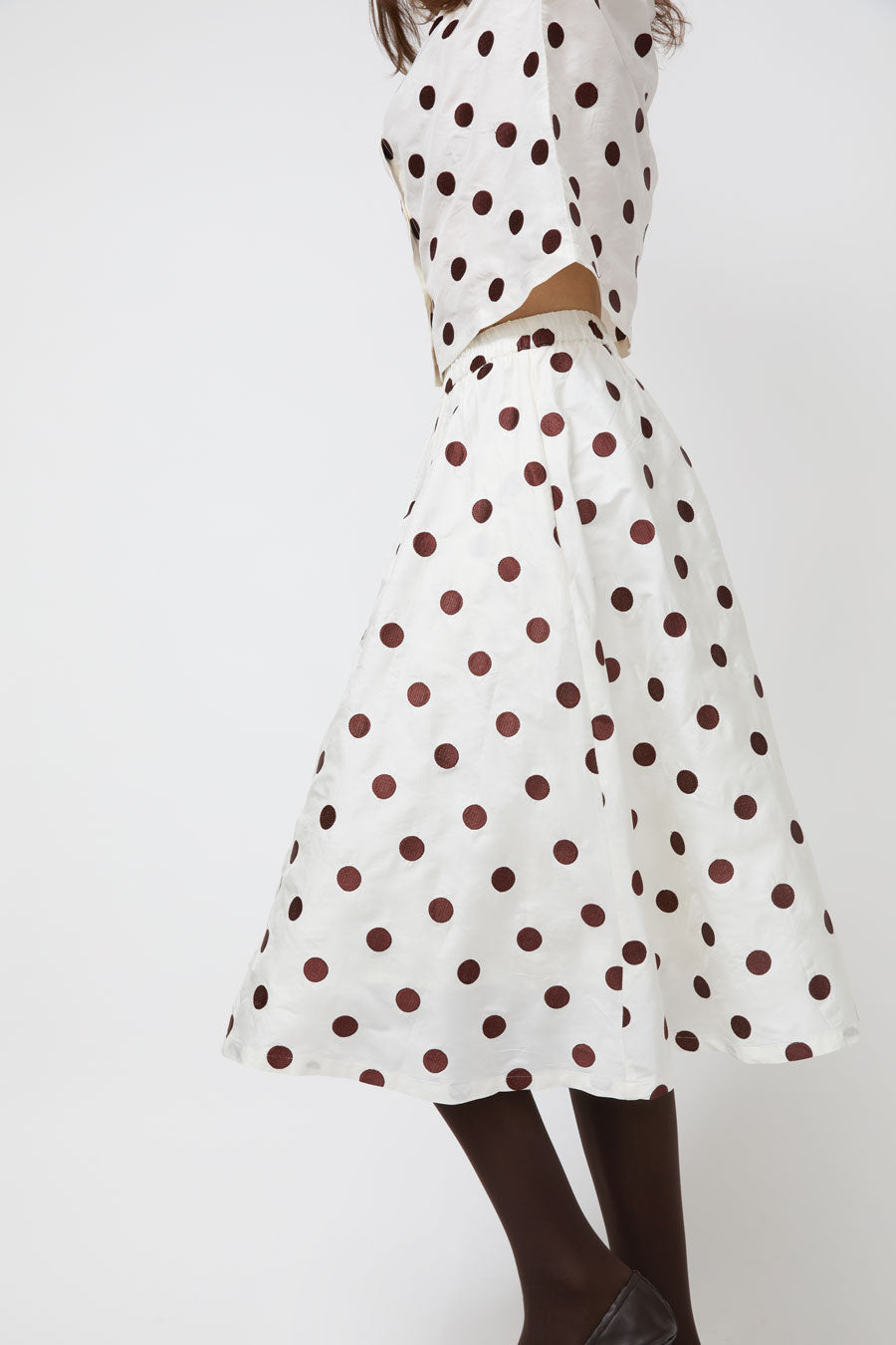 Nikki Chasin Play Skirt in Caffe Dot