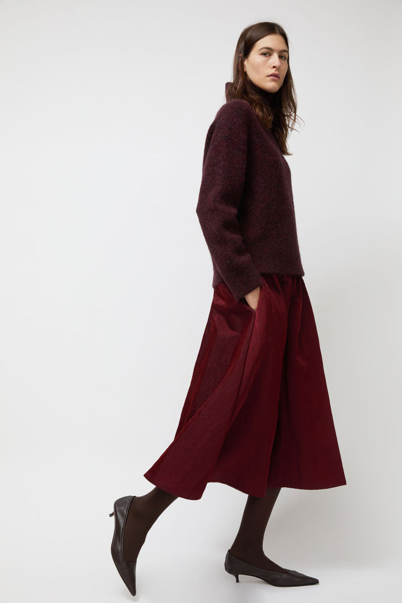 Nikki Chasin Play Skirt in Oxblood