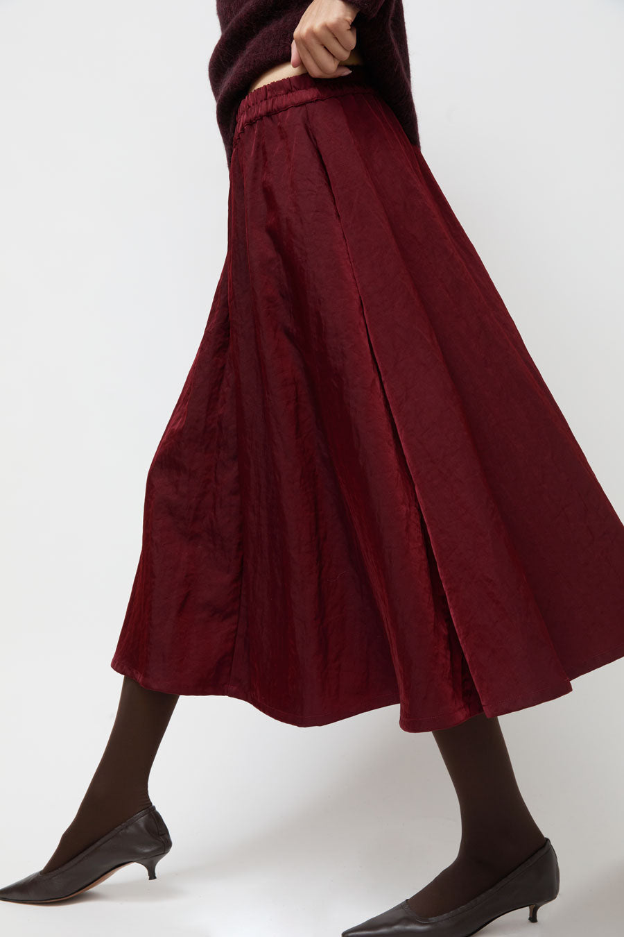 Nikki Chasin Play Skirt in Oxblood