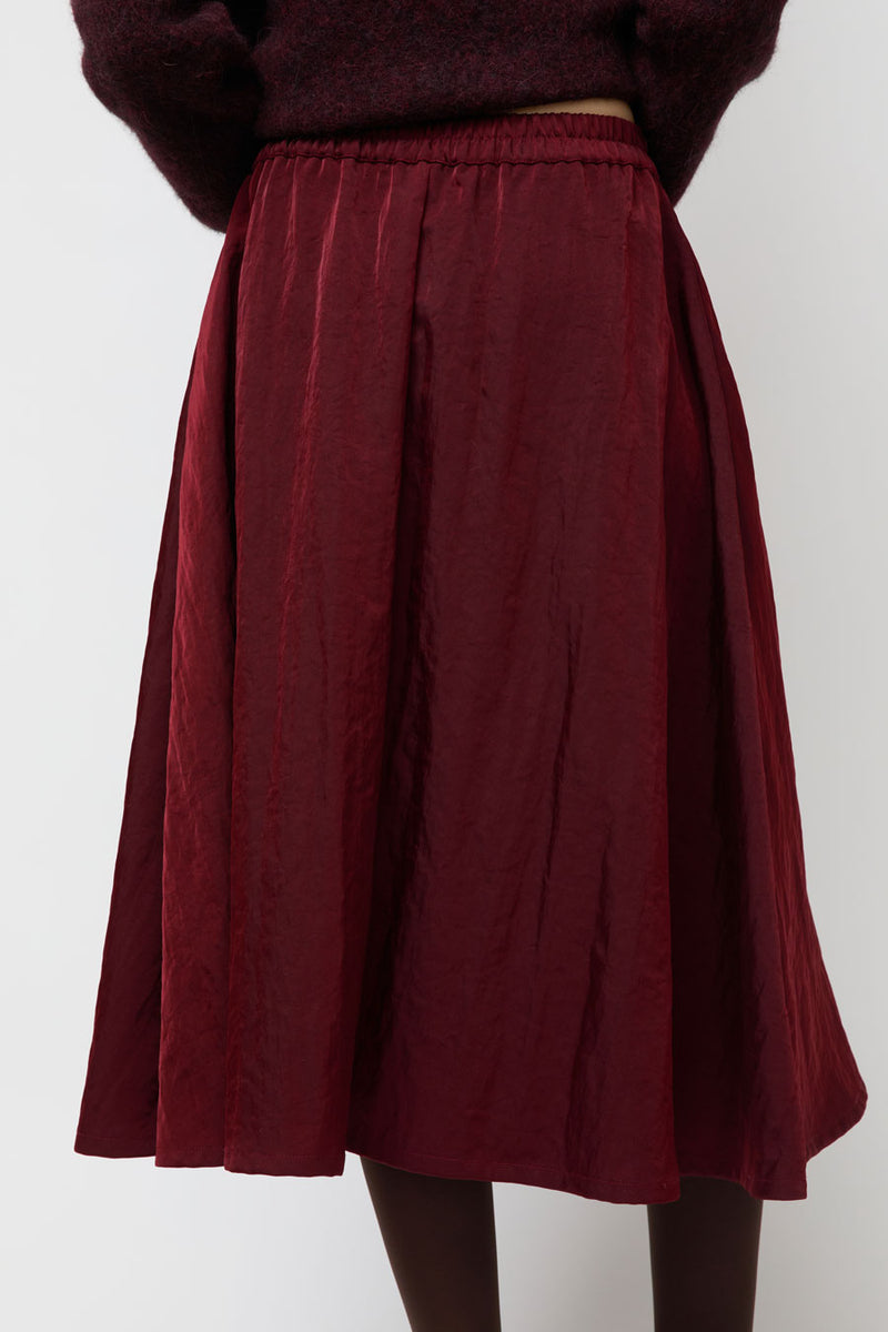 Nikki Chasin Play Skirt in Oxblood