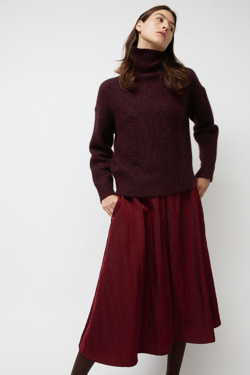 Nikki Chasin Play Skirt in Oxblood
