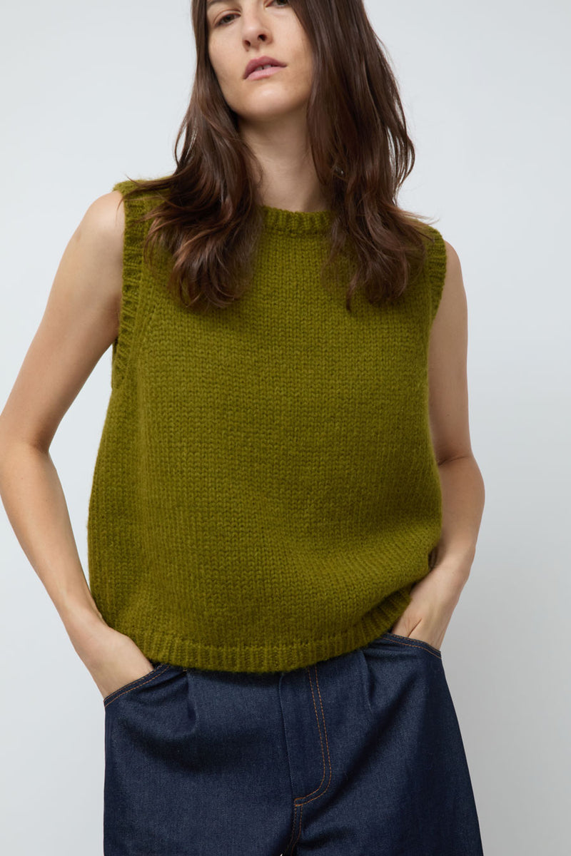 Nikki Chasin Sabine Vest in Chartreuse