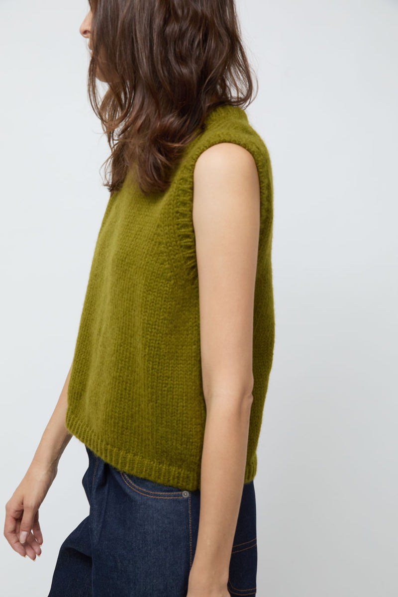 Nikki Chasin Sabine Vest in Chartreuse