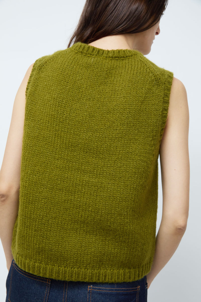 Nikki Chasin Sabine Vest in Chartreuse
