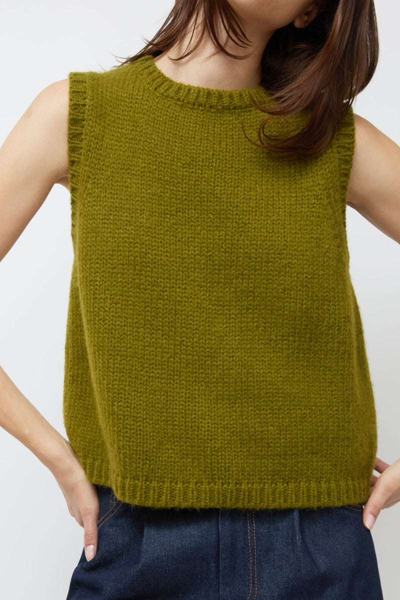 Nikki Chasin Sabine Vest in Chartreuse