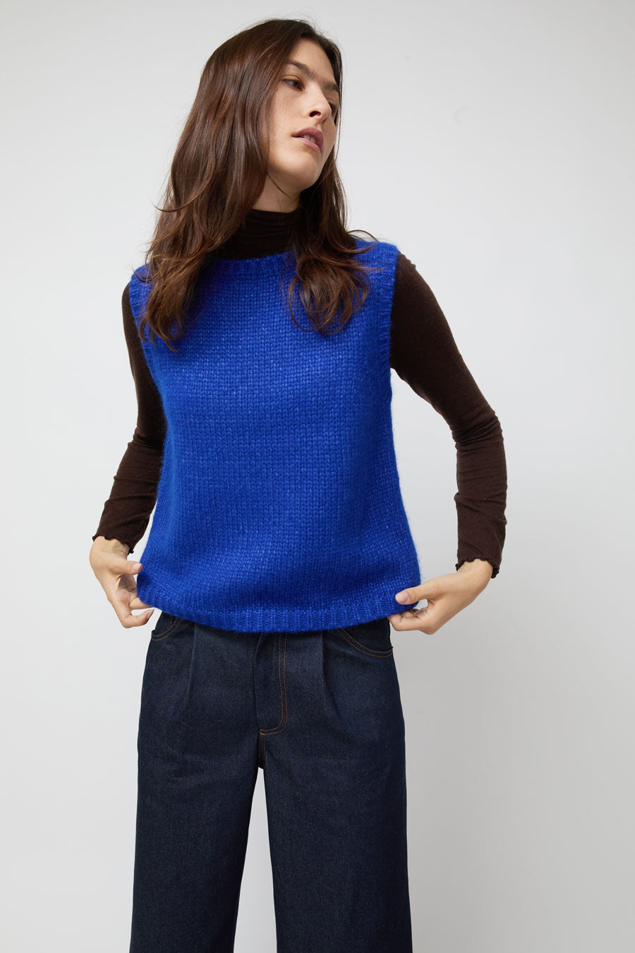Nikki Chasin Sabine Vest in Cobalt