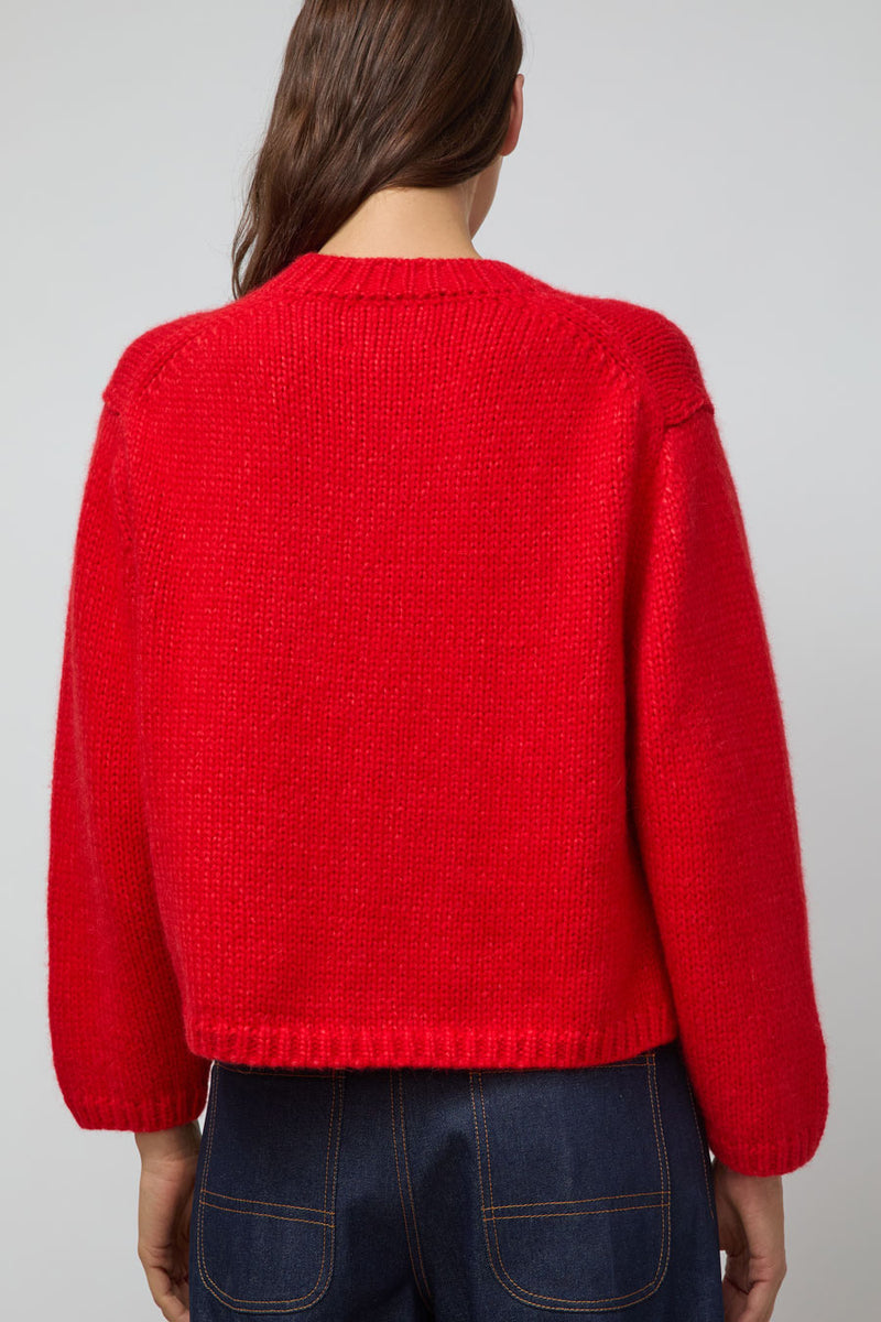 Nikki Chasin Sheba Cardigan in Habanero
