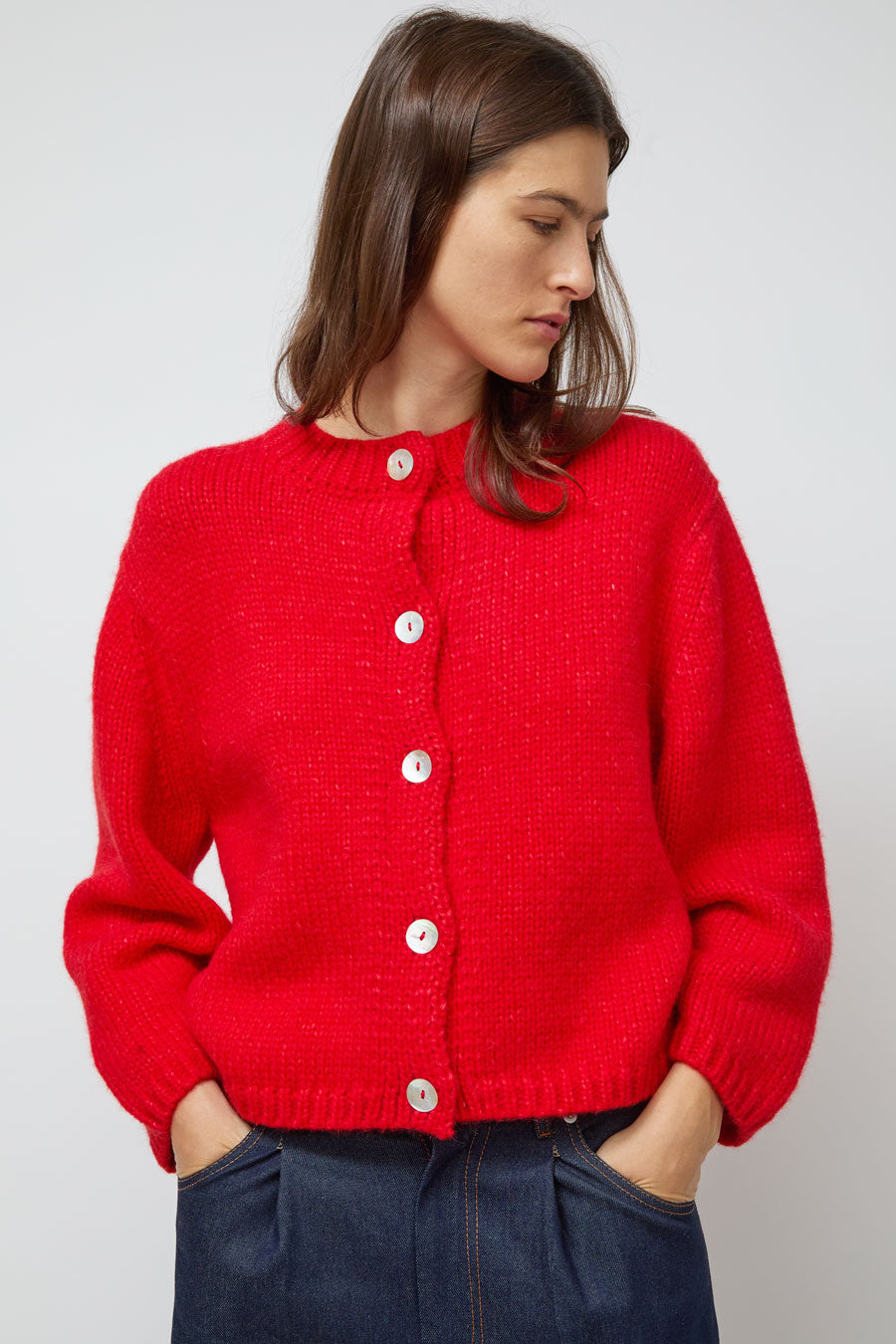 Nikki Chasin Sheba Cardigan in Habanero