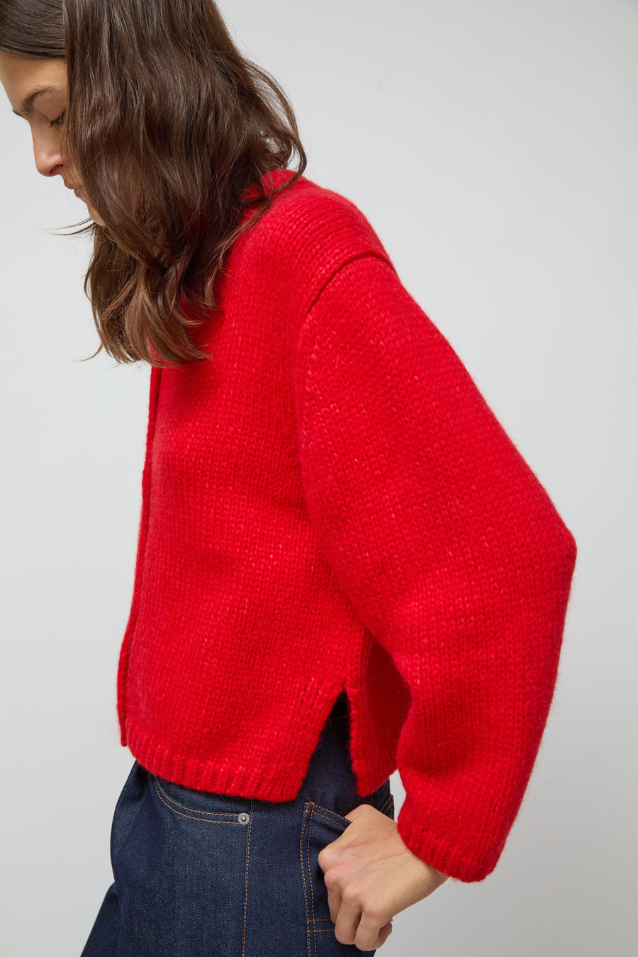 Nikki Chasin Sheba Cardigan in Habanero