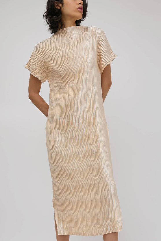 Nin Studio Orb Dress in Beige