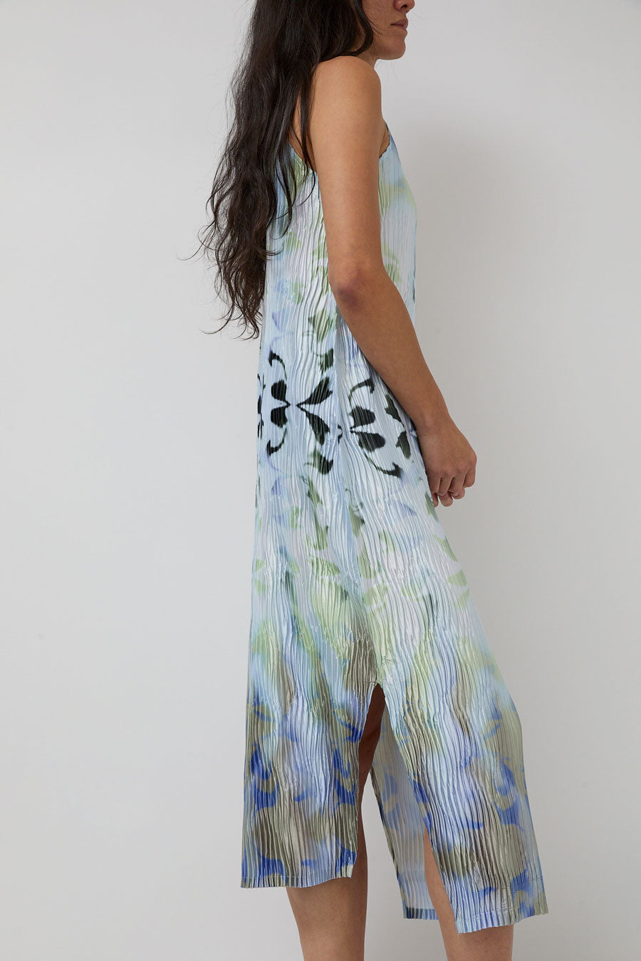 Nin Studio Wave Tank Dress in Dragon Smoke