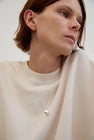 Nina Gordon Drop Necklace in Silver