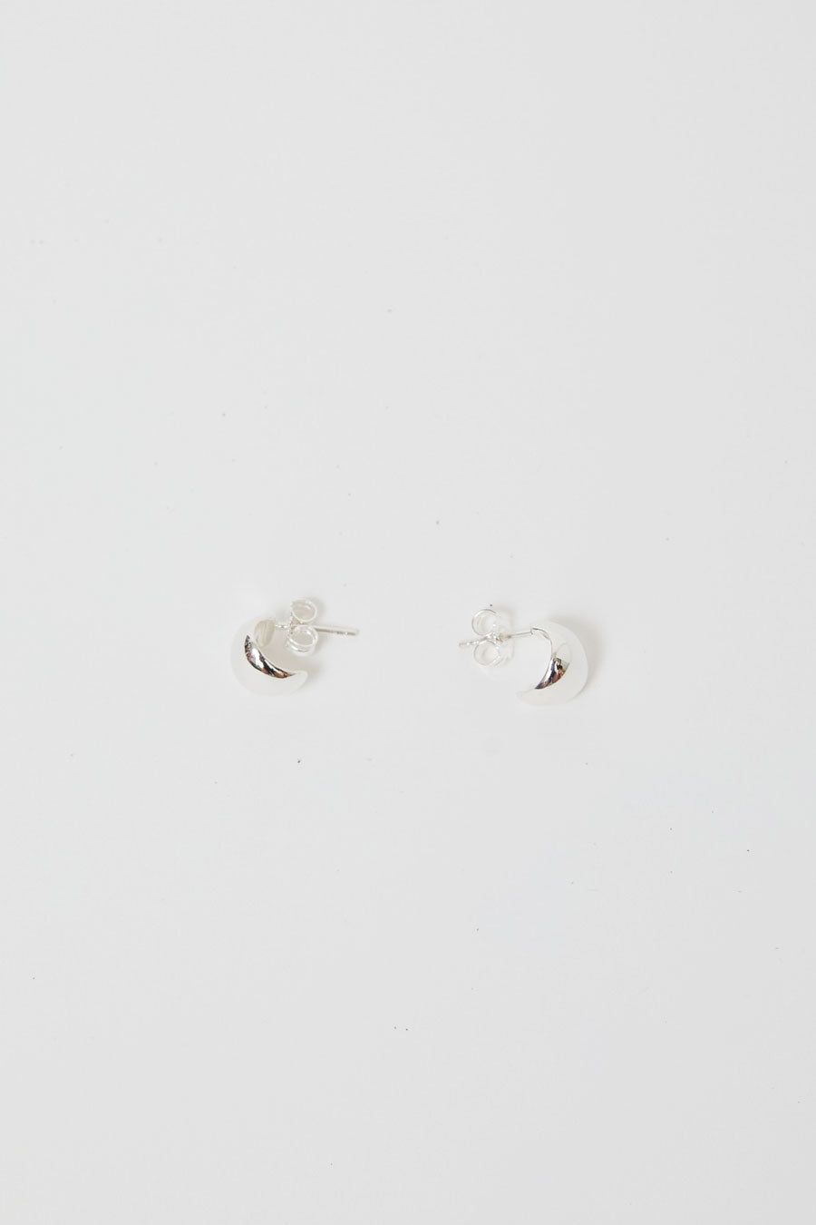 Nina Gordon Fold Hoops in Silver