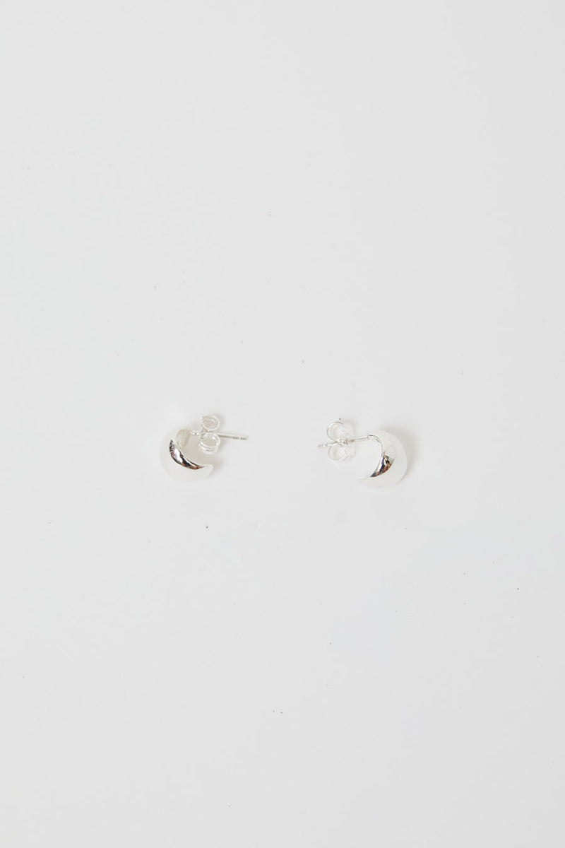 Nina Gordon Fold Hoops in Silver