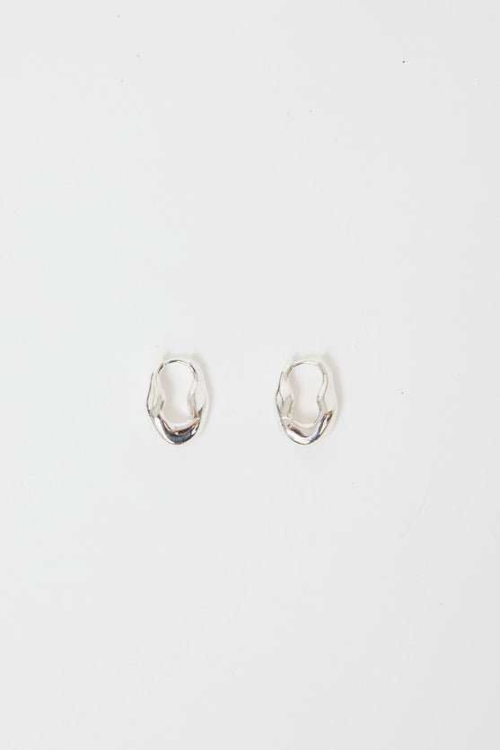 Nina Gordon Marina Hoop in Silver