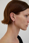 Nina Gordon Ventee Hoops in Silver