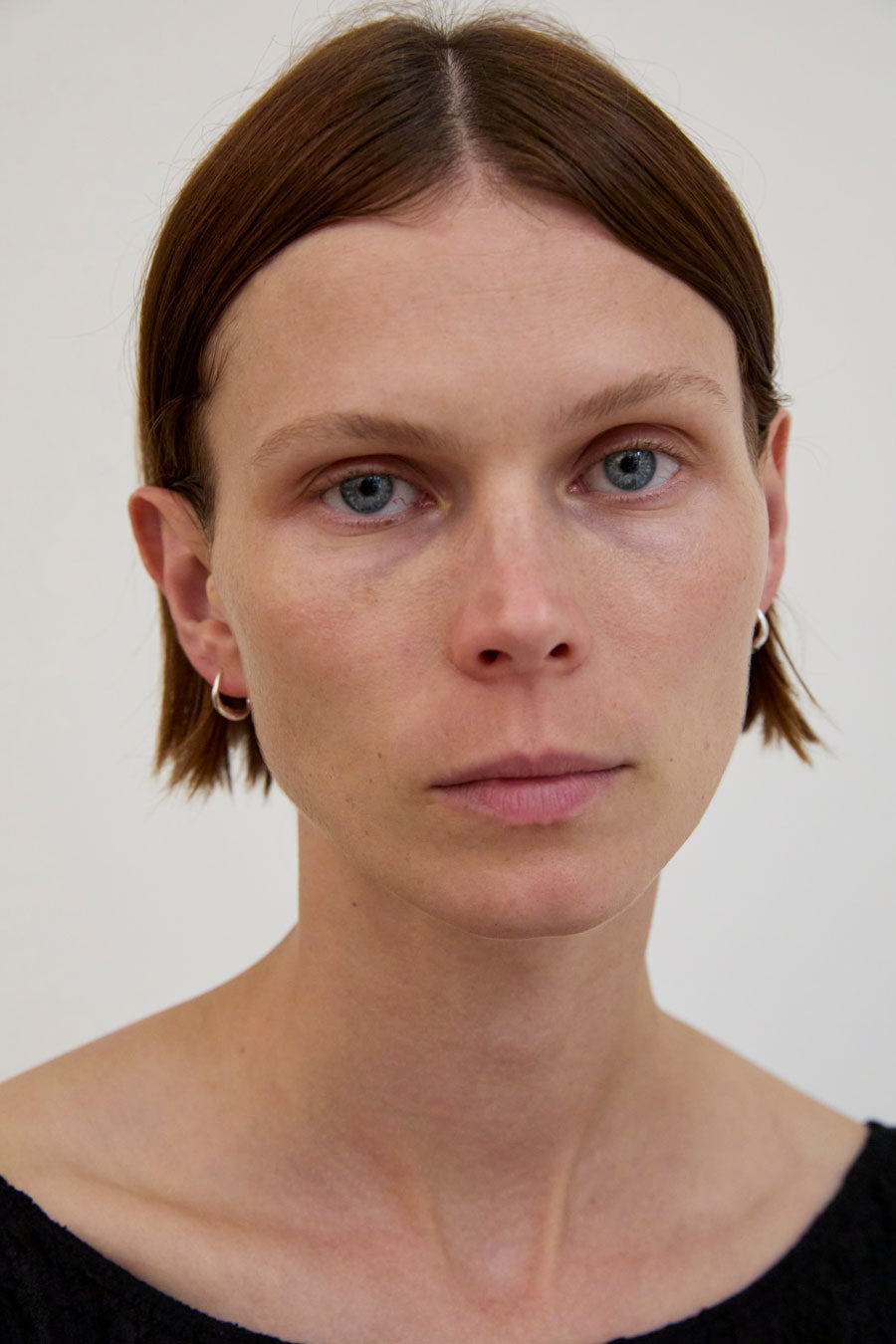 Nina Gordon Ventee Hoops in Silver