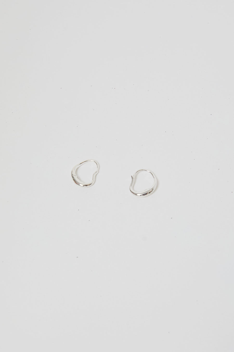 Nina Gordon Ventee Hoops in Silver