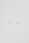 Nina Gordon Ventee Hoops in Silver