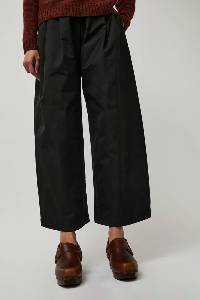 No.6 Arlo Clog on Square Toe Mid Heel in Chestnut on Cocoa Base