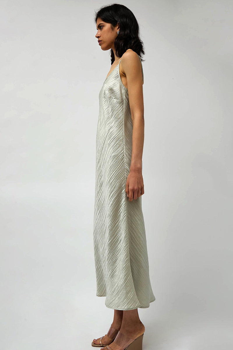 No.6 Elle Slip Dress in Silver