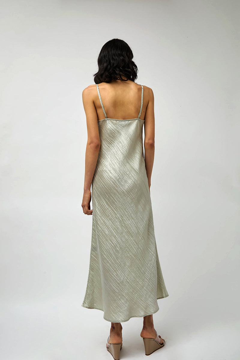 No.6 Elle Slip Dress in Silver