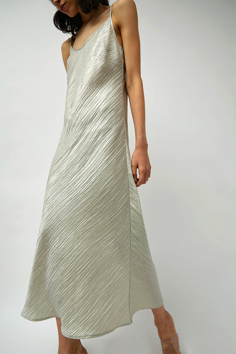 No.6 Elle Slip Dress in Silver