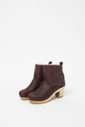 No.6 5" Pull on Shearling Clog Boot on High Heel in Spitfire