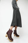 No.6 5" Pull on Shearling Clog Boot on High Heel in Spitfire