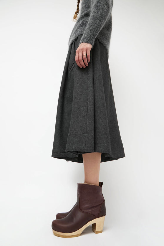 No.6 5" Pull on Shearling Clog Boot on High Heel in Spitfire