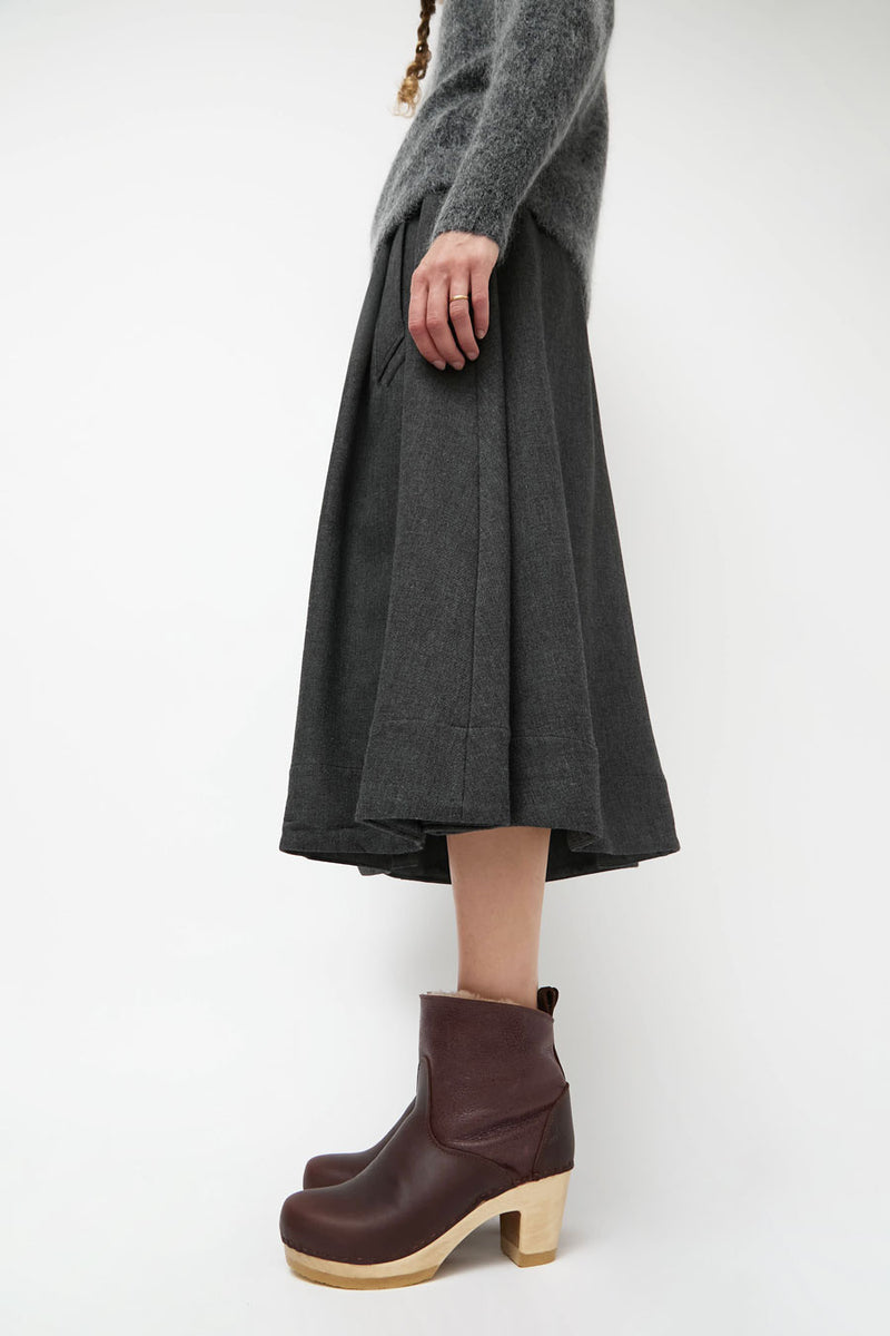 No.6 5" Pull on Shearling Clog Boot on High Heel in Spitfire