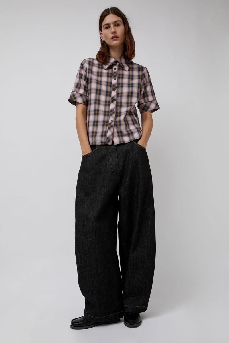 No.6 Clairo Top in Pink Plaid