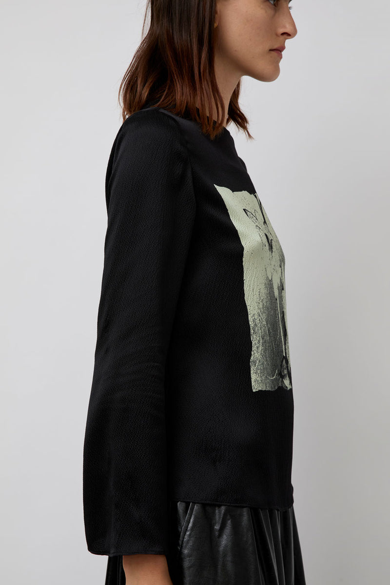 No.6 Diane Top in Black Magnolia
