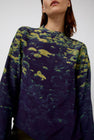 No.6 Diane Top in Green Poppies