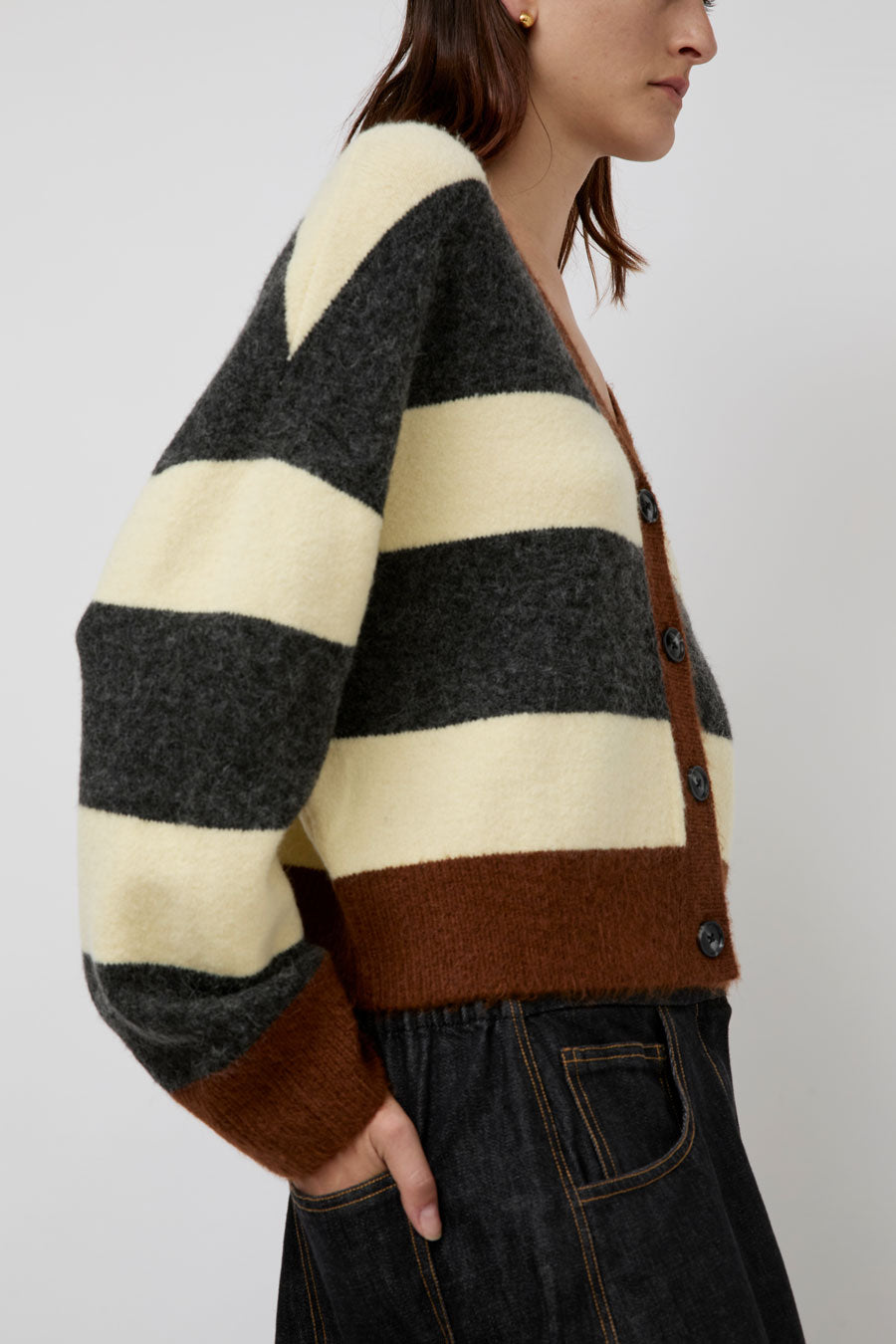 No.6 Gabriel Cardigan in Stripe