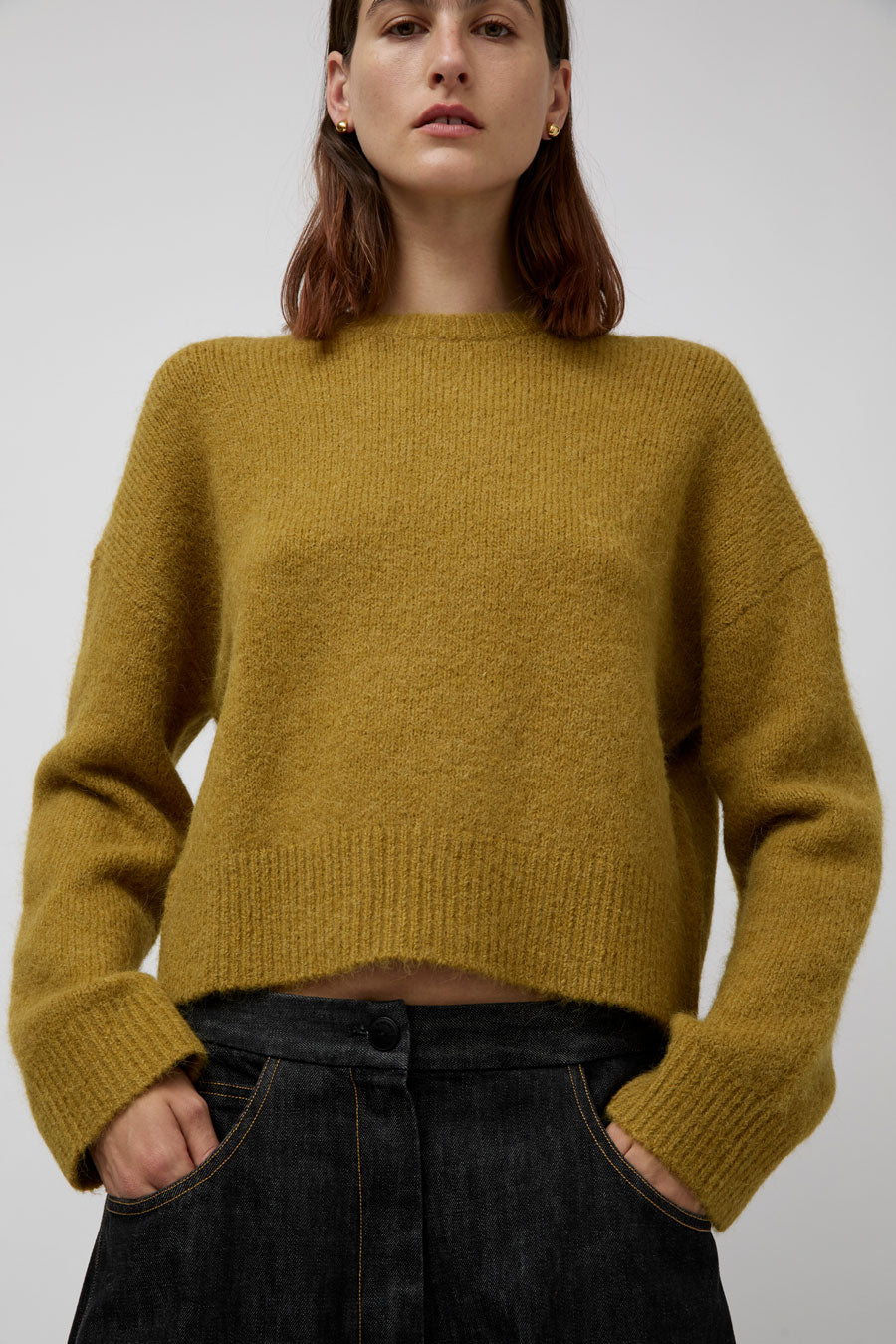 No.6 Henry Knit in Mustard