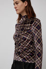 No.6 Kara Top in Rust Plaid