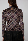 No.6 Kara Top in Rust Plaid