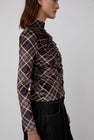 No.6 Kara Top in Rust Plaid