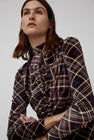 No.6 Kara Top in Rust Plaid