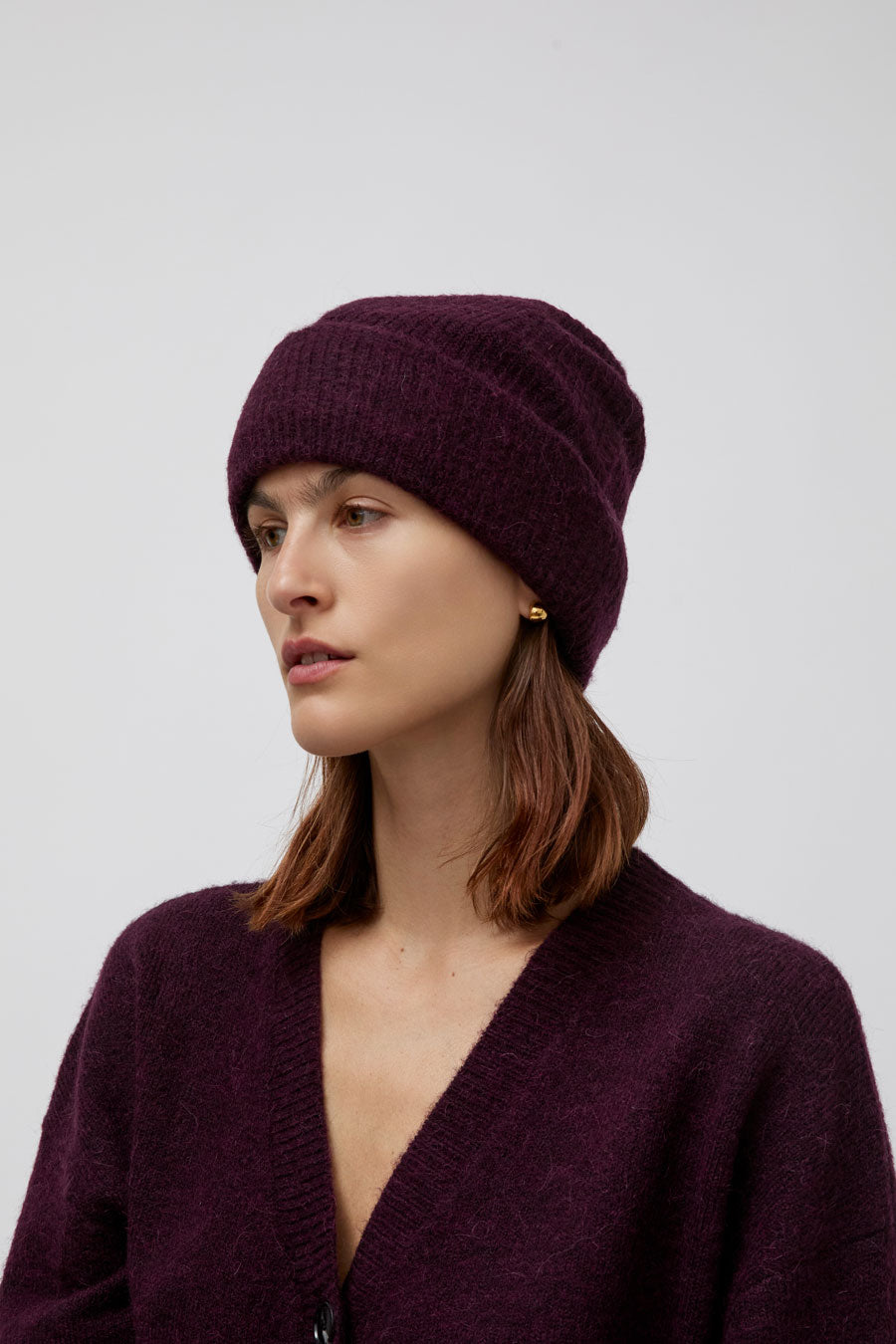 No.6 Knit Hat in Bordeaux