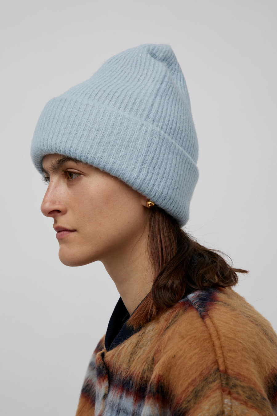 No.6 Knit Hat in Ice Blue