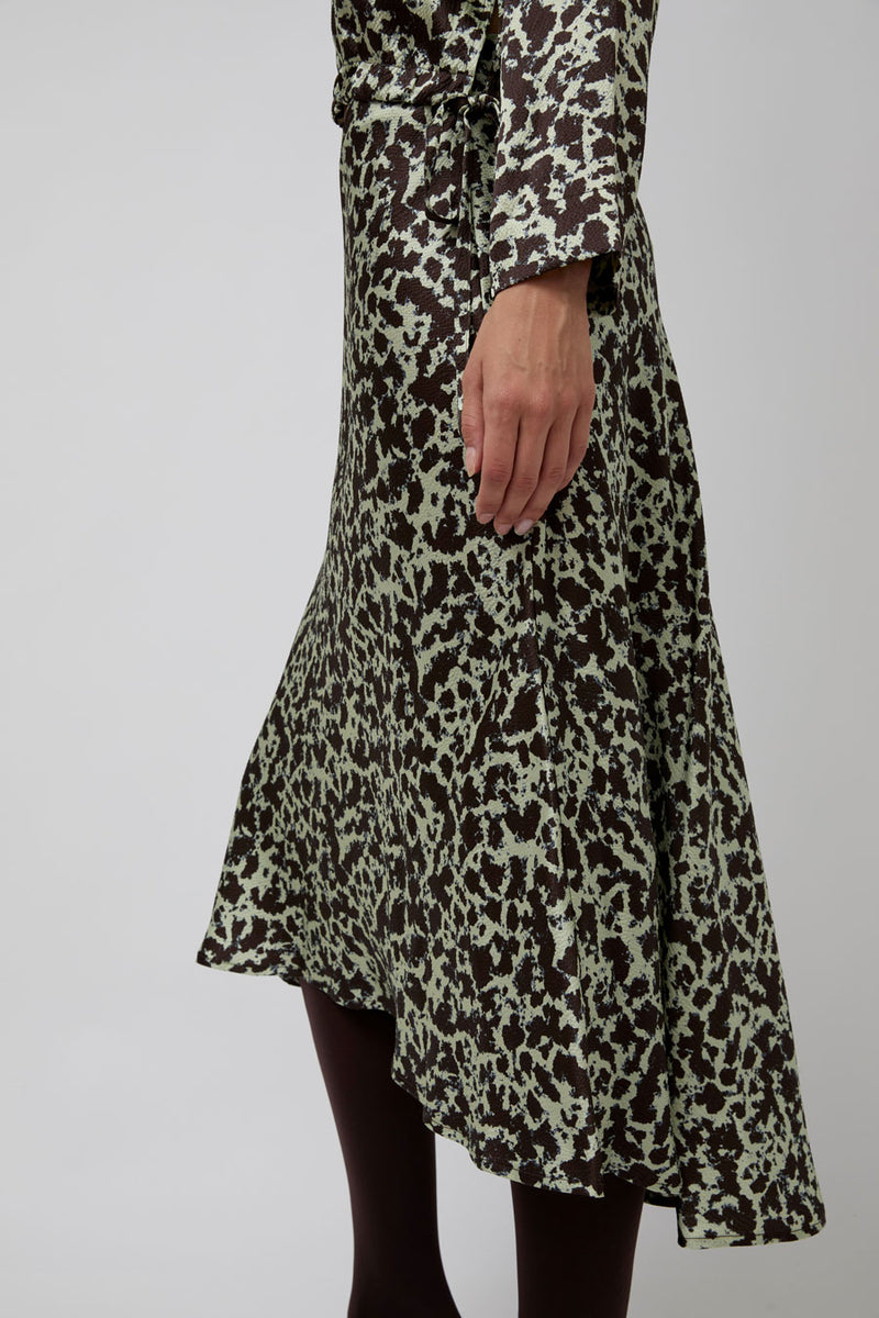 No.6 Mitta Skirt in Mint Ink Blot