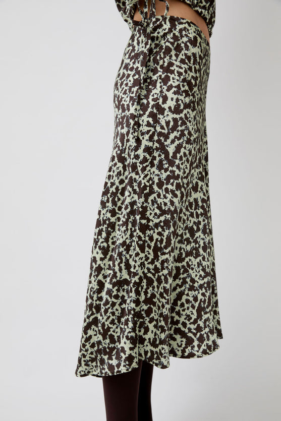No.6 Mitta Skirt in Mint Ink Blot