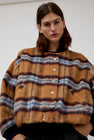 No.6 Dover Jacket in Camel Plaid