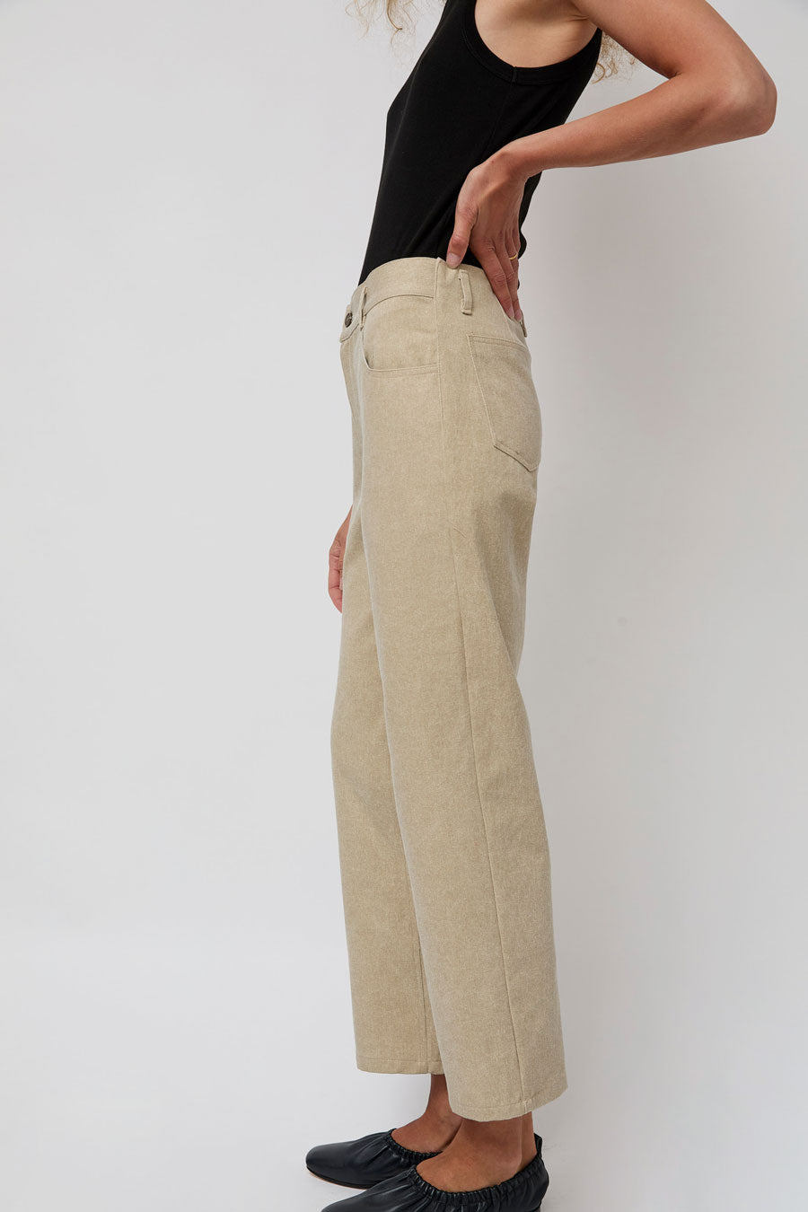 No.6 Agatha Pant in Natural Washed Tan