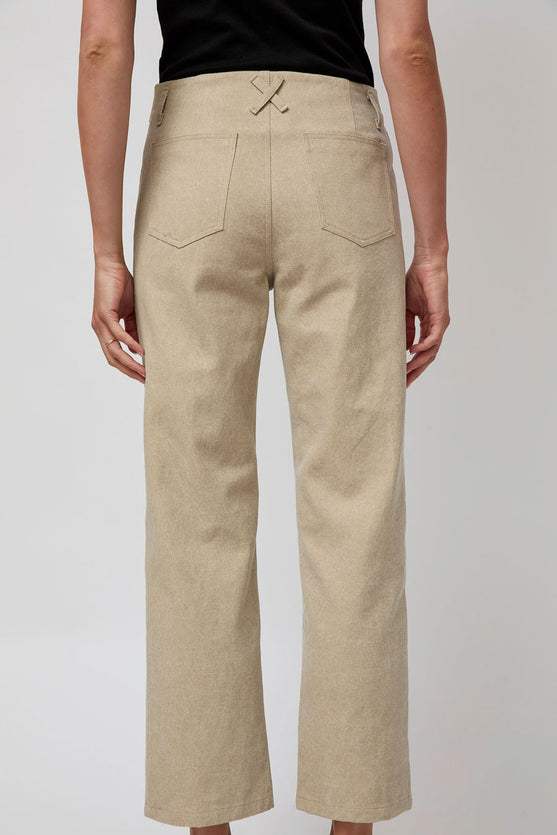 No.6 Agatha Pant in Natural Washed Tan