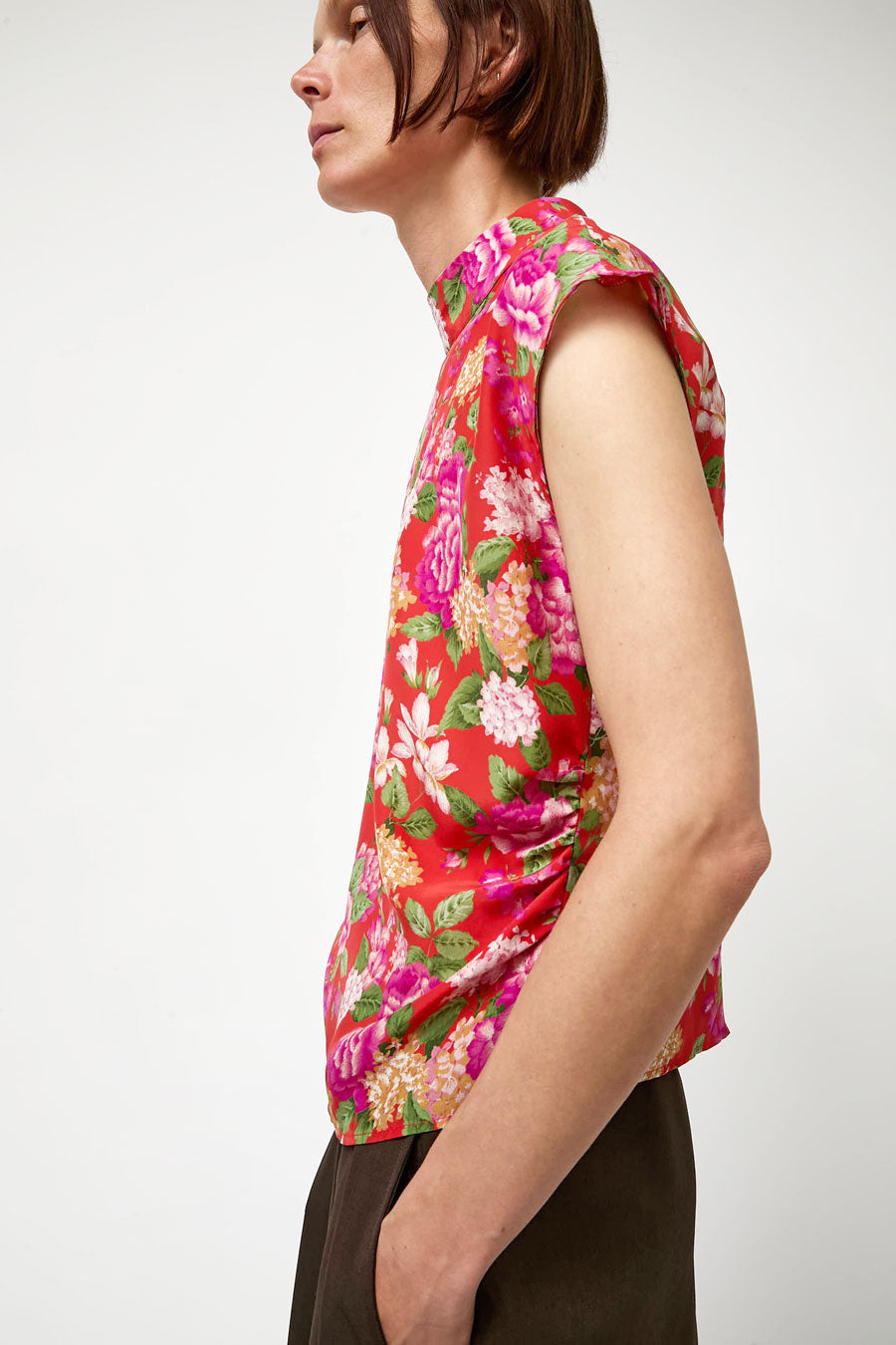 No.6 Alex Top in Red Bouquet