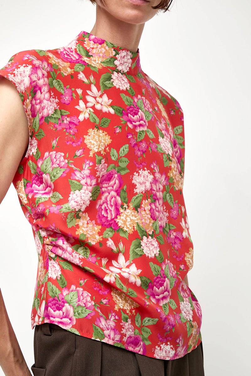 No.6 Alex Top in Red Bouquet