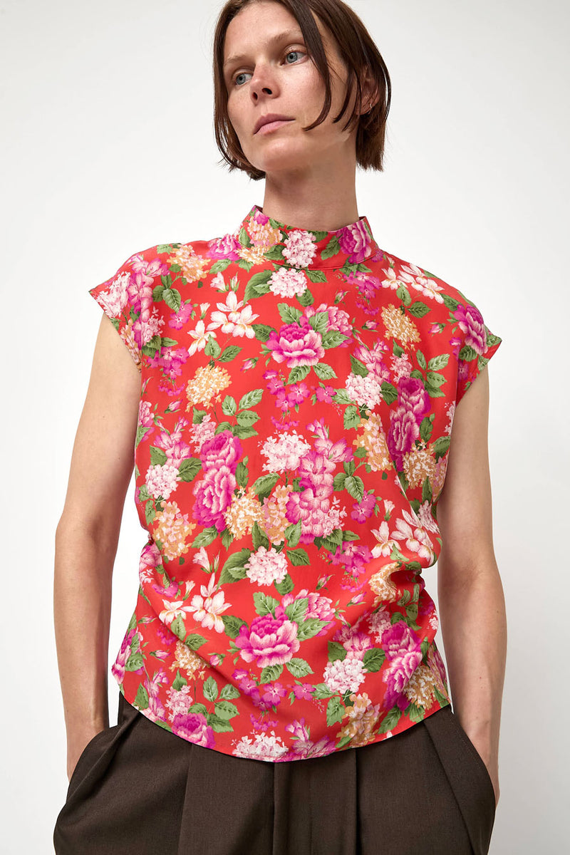 No.6 Alex Top in Red Bouquet